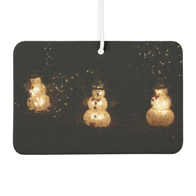 Désodorisant Pour Voiture Écran Luminaire Snowman (Devant)