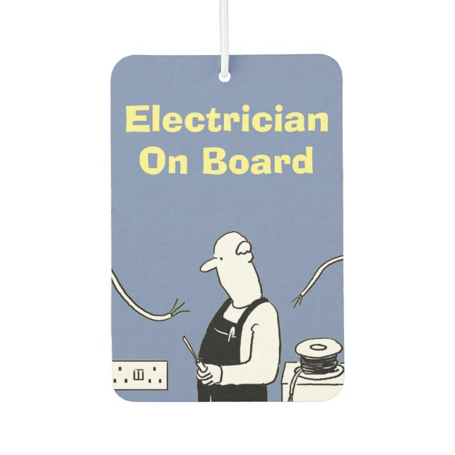 Désodorisant Pour Voiture Électricien à Bord (Devant)