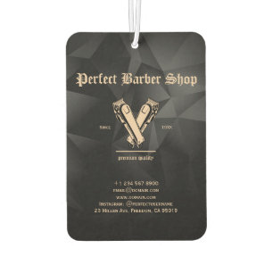 Désodorisant Pour Voiture Élégant Clippers Vintage Barber Shop Professionnel