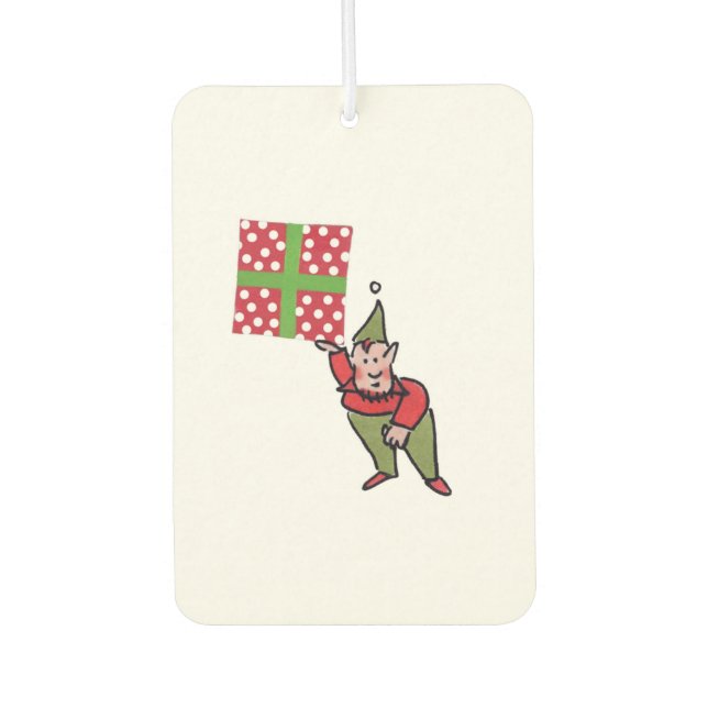 Désodorisant Pour Voiture Elf avec Polka Dot Cadeau voiture air freshener (Devant)