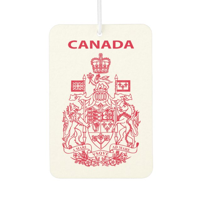 Désodorisant Pour Voiture emblème national du Canada (Devant)