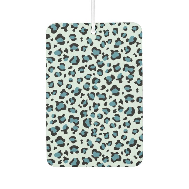 Désodorisant Pour Voiture Empreinte de léopard, Spots de léopard, Leopard bl (Devant)