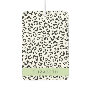 Désodorisant Pour Voiture Empreinte de léopard, Spots, Noir Et Blanc, Votre 