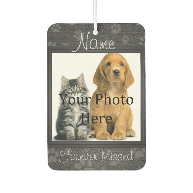 Désodorisant Pour Voiture Empreintes de pattes de chiens ou de chats Mémoria (Devant)