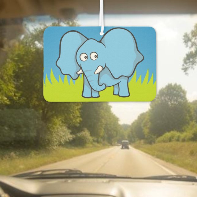 Désodorisant pour voiture en forme d'éléphant bleu (Créateur téléchargé)