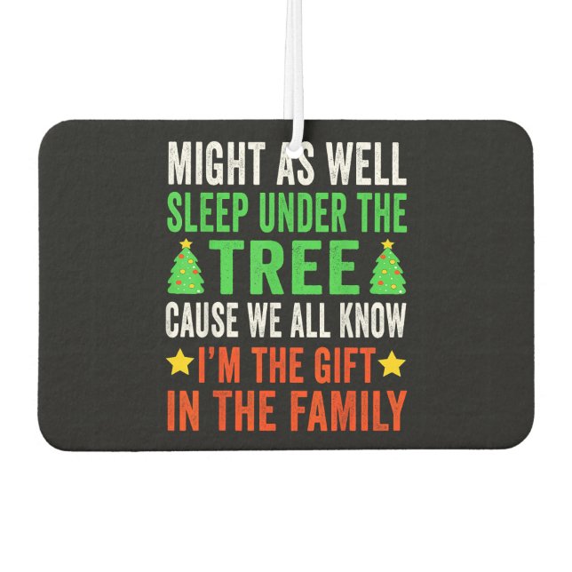 Désodorisant Pour Voiture Enfants de Noël amusants Pyjamas de Noël Filles Ga (Devant)