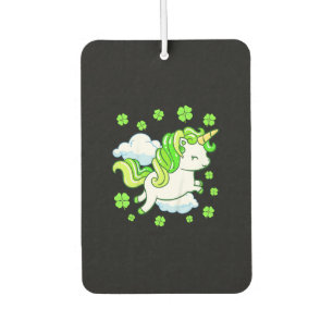 Désodorisant Pour Voiture Enfants Jour de la Saint Patrick Unicorn Girls Tod