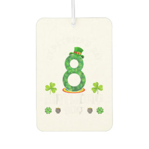 Désodorisant Pour Voiture Enfants St. Patrick's Day Anniversaire 8e T-shirt
