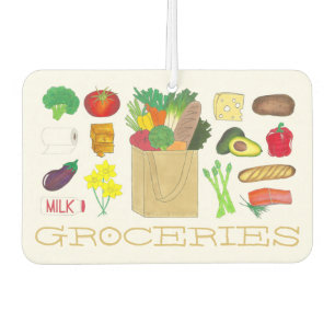 Désodorisant Pour Voiture Épicerie de Greenmarket Shopping Fruit Légumes Ali