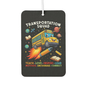 Désodorisant Pour Voiture Équipe de transport Conducteur de bus scolaire drô
