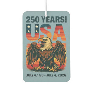 Désodorisant Pour Voiture États-Unis 250 ans – Aigle américain patriotique 4