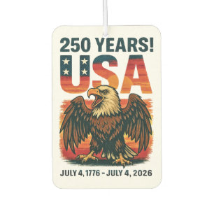 Désodorisant Pour Voiture États-Unis 250 ans – Aigle américain patriotique 4