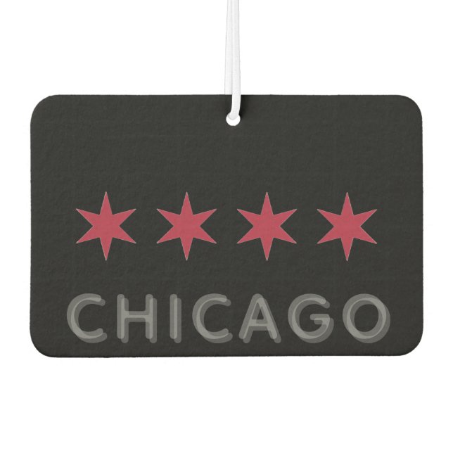 Désodorisant Pour Voiture Étoiles de Chicago (Devant)