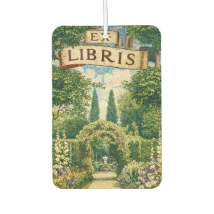 Désodorisant Pour Voiture Ex Libris de jardin vintage