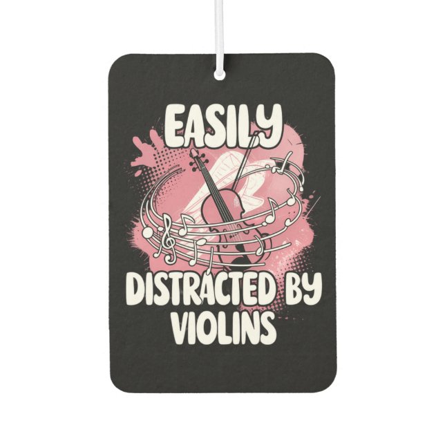 Désodorisant Pour Voiture Facilement Distrait Par Les Violons (Devant)