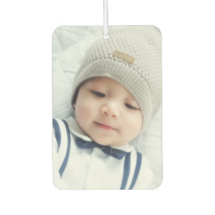 Désodorisant Pour Voiture Faire-part de naissance avec photo de nouveau-né p