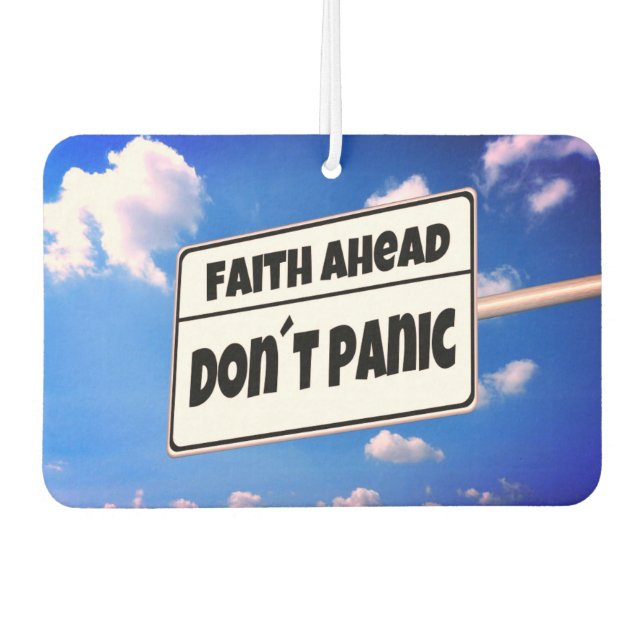 Désodorisant Pour Voiture 'Faith Ahead' Voiture Air Freshener (Devant)