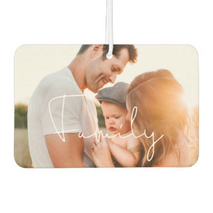 Désodorisant Pour Voiture Famille Photo personnalisée Air Freshener