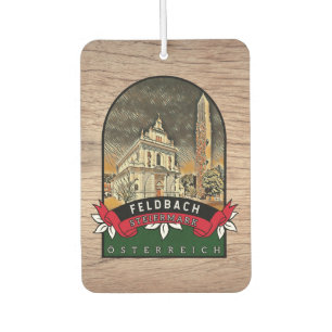 Désodorisant Pour Voiture Feldbach Steiermark Autriche Vintage Souvenir