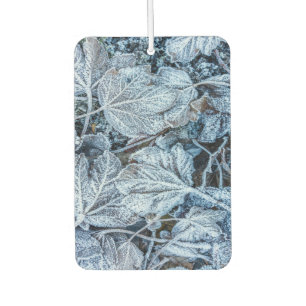 Désodorisant Pour Voiture Fête de Noël Bleu Feuille Vacances de neige hiver