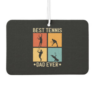 Désodorisant Pour Voiture Fête des pères Meilleur Tennis Papa Jamais