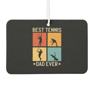 Désodorisant Pour Voiture Fête des pères Meilleur Tennis Papa Jamais
