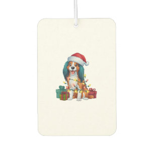 Désodorisant Pour Voiture Feu Noël Chat de Noël Kooikerhondje Chien Noël