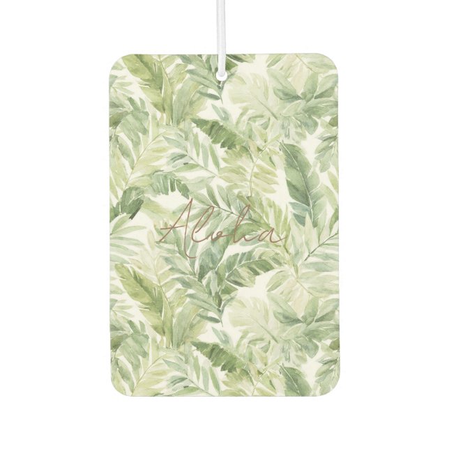 Désodorisant Pour Voiture Feuilles Vertes Tropicales (Devant)