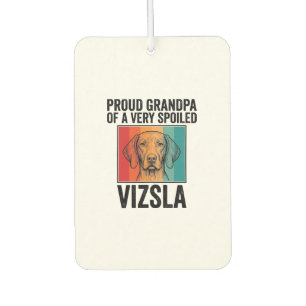Désodorisant Pour Voiture Fier grand-père Vizsla conception vintage amateur 