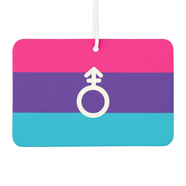 Désodorisant Pour Voiture Fierté androgyne (Devant)