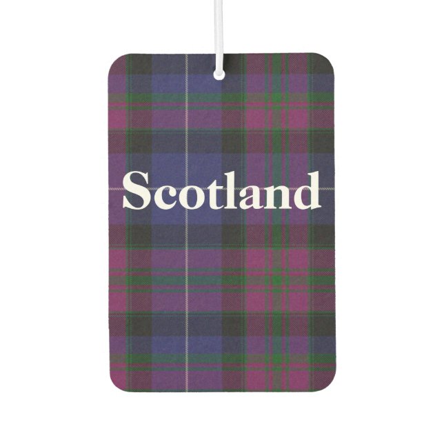 Désodorisant Pour Voiture Fierté écossaise Tartan Plaid Air Freshener (Devant)
