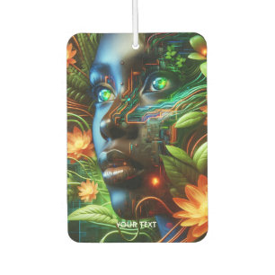 Désodorisant Pour Voiture Fille verte orange mignonne de fantaisie