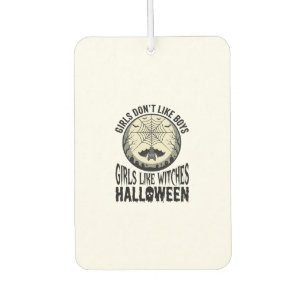 Désodorisant Pour Voiture Filles comme sorcières Halloween Design Vector Vin