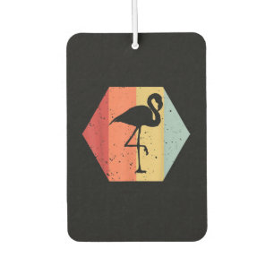 Désodorisant Pour Voiture Flamant rose Vintage rétro Cute Flamant rose Lov