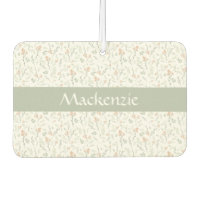 Fleur de sauvage aquarelle sauge Nom personnalisé