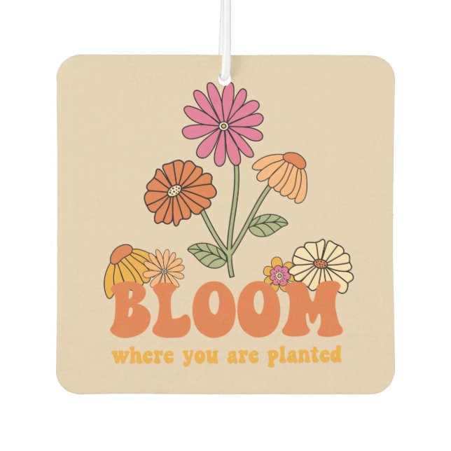 Désodorisant Pour Voiture Fleur Où vous êtes planté (Devant)