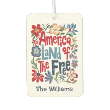 Fleur personnalisée colorée America Land Of The Fr