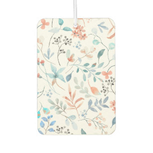Désodorisant Pour Voiture Fleur sauvage d'aquarelle Floral