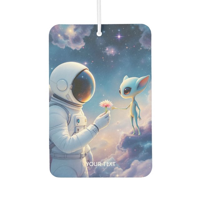 Désodorisant Pour Voiture Fleur spatiale de l'astronaute d'Imaginaire (Devant)