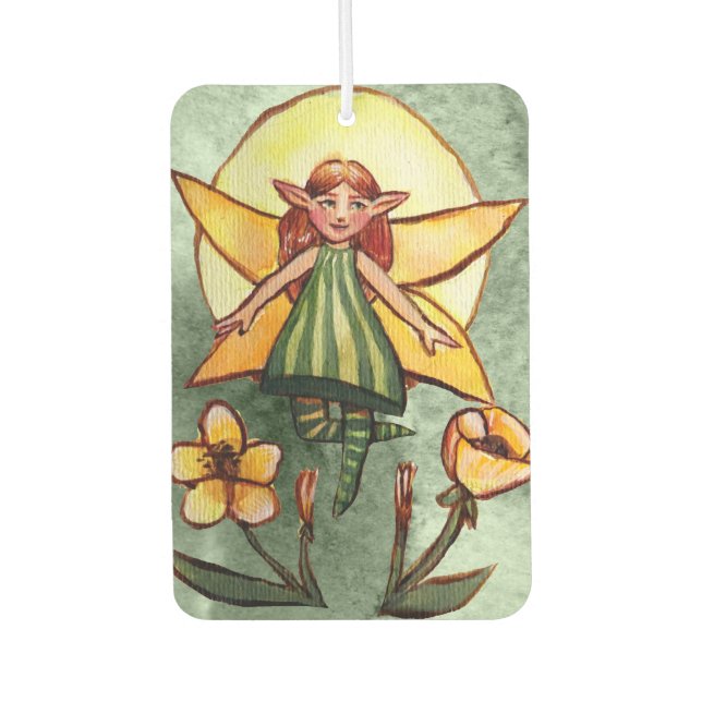 Désodorisant Pour Voiture Fleur vert printemps (Devant)