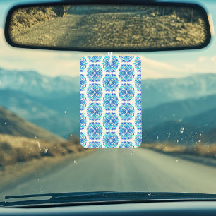 Désodorisant Pour Voiture Fleurs Bleues, Motif De Fleurs, Modèle Floral