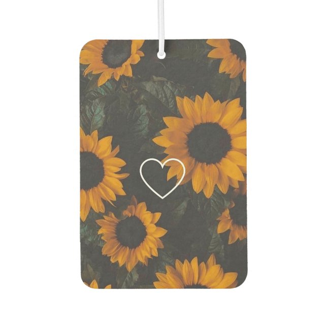 Désodorisant Pour Voiture Fleurs de soleil (Devant)