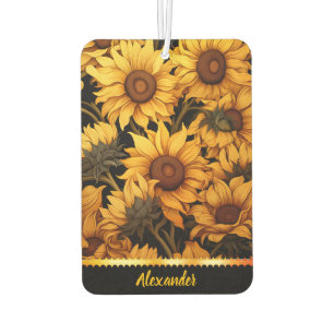 Désodorisant Pour Voiture Fleurs de soleil brillantes à la lumière du soleil