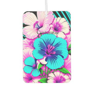 Désodorisant Pour Voiture Fleurs Hibiscus multicolores Thunder_Cove