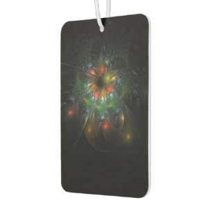 Désodorisant Pour Voiture Fleurs imaginaires fractales douces et tendres