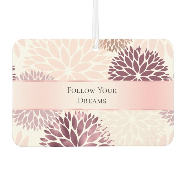 Désodorisant Pour Voiture Flore rose Chic élégant (Devant)