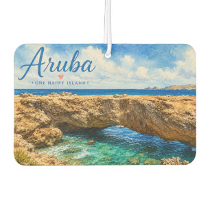 Désodorisant Pour Voiture Formation rocheuse du pont naturel d'Aruba Caraïbe