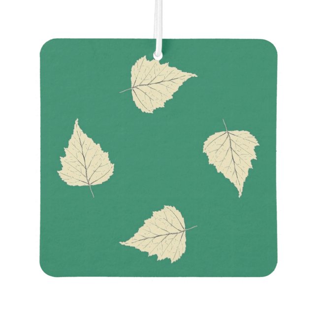 Désodorisant Pour Voiture Four Carré Birch Feuille Air Freshener (Devant)
