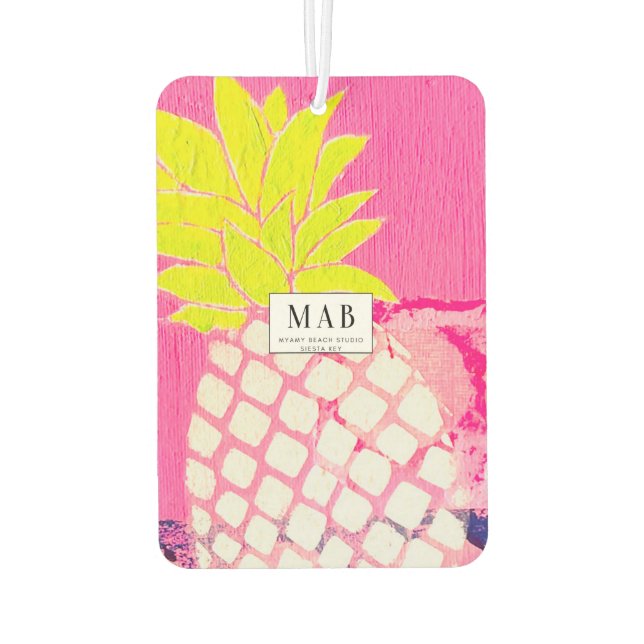 Désodorisant Pour Voiture Fraîcheur à air d'ananas de plage (Dos)