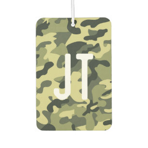 Désodorisant Pour Voiture Fraîcheur d'air personnalisé - Initiales de camouf